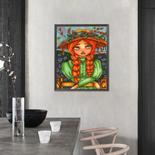 Load image into Gallery viewer, AB Diamond Painting - Full Round - Straw hat girl (40*50CM)