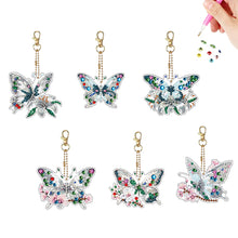 Load image into Gallery viewer, 6Pcs Acrylic Double Side Hello Kitty Diamond Art Craft Keychain DIY Crafts Decor