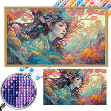 Load image into Gallery viewer, AB Diamond Painting - Full Square - Autumn flower fairy (70*40CM)