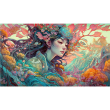 Load image into Gallery viewer, AB Diamond Painting - Full Square - Autumn flower fairy (70*40CM)