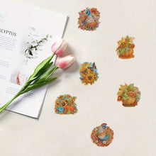 Load image into Gallery viewer, 6Pcs Acrylic Special Shape Pumpkin Diamond Painting Fridge Magnet for Home Decor