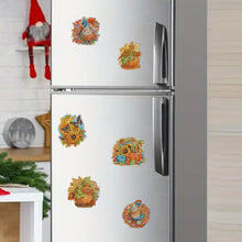 Load image into Gallery viewer, 6Pcs Acrylic Special Shape Pumpkin Diamond Painting Fridge Magnet for Home Decor