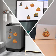 Load image into Gallery viewer, 6Pcs Acrylic Special Shape Halloween Pumpkin Diamond Painting Fridge Magnet
