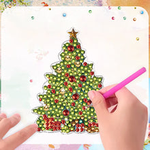 Load image into Gallery viewer, 6Pcs Acrylic Special Shape Christmas Kitten Diamond Painting Fridge Magnet