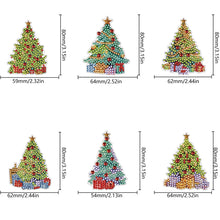 Load image into Gallery viewer, 6Pcs Acrylic Special Shape Christmas Kitten Diamond Painting Fridge Magnet