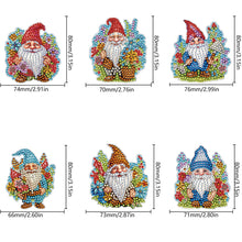 Load image into Gallery viewer, 6Pcs Acrylic Special Shape Christmas DIY Diamond Painting Fridge Magnet