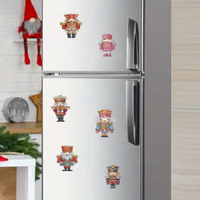 Load image into Gallery viewer, 6Pcs Acrylic Special Shape Nutcracker DIY Diamond Painting Fridge Magnet