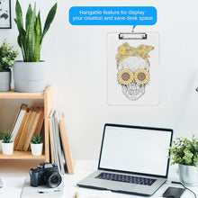 Load image into Gallery viewer, Acrylic Skull 5D DIY Diamond Painting File Folder Clipboard Office Stationary