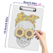 Load image into Gallery viewer, Acrylic Skull 5D DIY Diamond Painting File Folder Clipboard Office Stationary