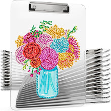 Load image into Gallery viewer, Acrylic Vase 5D DIY Diamond Painting File Folder Clipboard Office Stationary