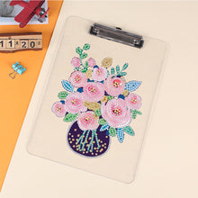 Load image into Gallery viewer, Acrylic Vase 5D DIY Diamond Painting File Folder Clipboard Office Stationary