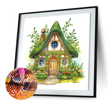 Load image into Gallery viewer, Diamond Painting - Partial Special Shaped - Green forest house (30*30CM)