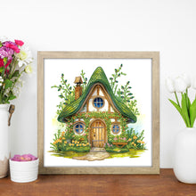 Load image into Gallery viewer, Diamond Painting - Partial Special Shaped - Green forest house (30*30CM)