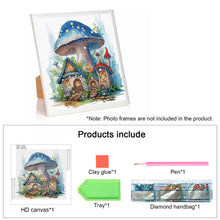 Load image into Gallery viewer, Diamond Painting - Partial Special Shaped - Mushroom house (30*30CM)