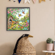 Load image into Gallery viewer, Diamond Painting - Partial Special Shaped - Bird house in the woods (30*30CM)