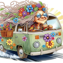 Load image into Gallery viewer, Diamond Painting - Partial Special Shaped - Lovely old man (30*30CM)