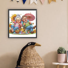 Load image into Gallery viewer, Diamond Painting - Partial Special Shaped - Lovely old man (30*30CM)