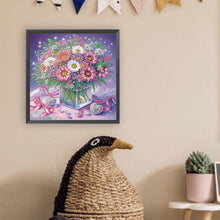 Load image into Gallery viewer, Diamond Painting - Partial Special Shaped - Bouquet of flowers in vase (30*30CM)