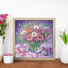 Load image into Gallery viewer, Diamond Painting - Partial Special Shaped - Bouquet of flowers in vase (30*30CM)