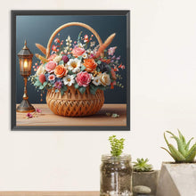 Load image into Gallery viewer, Diamond Painting - Full Round - Desktop flower basket (30*30CM)