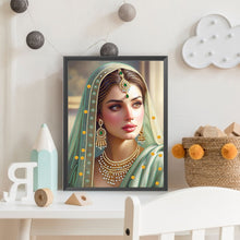 Load image into Gallery viewer, Diamond Painting - Partial Special Shaped - Indian beauty (30*40CM)