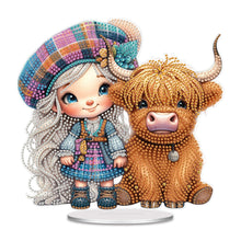 Load image into Gallery viewer, Acrylic Cartoon Desktop Diamond Art Kits 5D DIY Diamond Art Tabletop Decorations