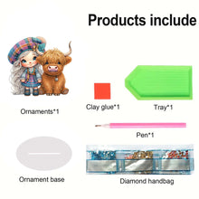 Load image into Gallery viewer, Acrylic Cartoon Desktop Diamond Art Kits 5D DIY Diamond Art Tabletop Decorations