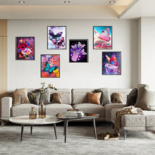 Load image into Gallery viewer, 6pcs Round Diamond Painting Set - Dream butterfly (30*40CM)