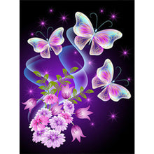 Load image into Gallery viewer, 6pcs Round Diamond Painting Set - Dream butterfly (30*40CM)