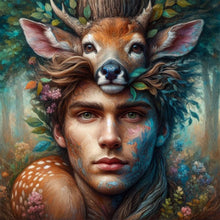 Load image into Gallery viewer, AB Diamond Painting - Full Round - Deer man (45*45CM)