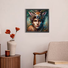 Load image into Gallery viewer, AB Diamond Painting - Full Round - Deer man (45*45CM)