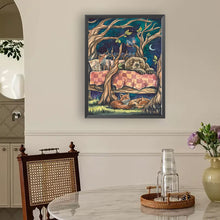 Load image into Gallery viewer, Diamond Painting - Full Round - Forest night animals (30*40CM)
