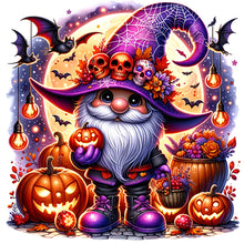 Load image into Gallery viewer, AB Diamond Painting - Full Round - Halloween moon bat (40*40CM)