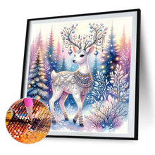 Load image into Gallery viewer, AB Diamond Painting - Full Round - Christmas white elk (40*40CM)