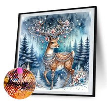 Load image into Gallery viewer, AB Diamond Painting - Full Round - Christmas brown elk (40*40CM)