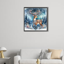 Load image into Gallery viewer, AB Diamond Painting - Full Round - Christmas brown elk (40*40CM)