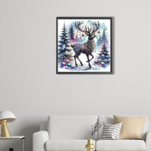 Load image into Gallery viewer, AB Diamond Painting - Full Round - Christmas black elk (40*40CM)