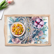 Load image into Gallery viewer, Wooden Cross Diamond Painting Tray Handicraft with Handles for Desk Coffee Table