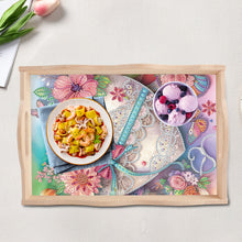 Load image into Gallery viewer, Wooden Cross Diamond Painting Tray Handicraft with Handles for Desk Coffee Table