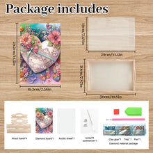 Load image into Gallery viewer, Wooden Cross Diamond Painting Tray Handicraft with Handles for Desk Coffee Table