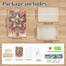 Load image into Gallery viewer, Wooden Cross Diamond Painting Tray Handicraft with Handles for Desk Coffee Table