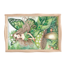 Load image into Gallery viewer, Wooden Fairy Girl 5D Diamond Painting Tray Art Craft with Handles for Home Decor