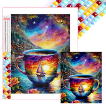 Load image into Gallery viewer, Diamond Painting - Full Square - Sailboat in the cup (50*40CM)