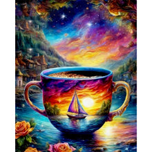 Load image into Gallery viewer, Diamond Painting - Full Square - Sailboat in the cup (50*40CM)