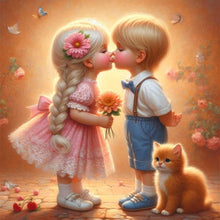 Load image into Gallery viewer, Diamond Painting - Full Round - Optimistic girl (30*30CM)