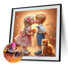Load image into Gallery viewer, Diamond Painting - Full Round - Optimistic girl (30*30CM)