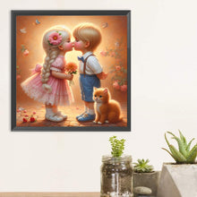 Load image into Gallery viewer, Diamond Painting - Full Round - Optimistic girl (30*30CM)