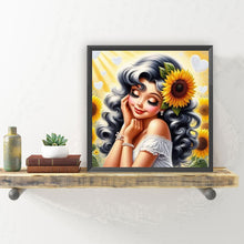 Load image into Gallery viewer, Diamond Painting - Full Round - Optimistic girl (30*30CM)