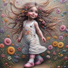 Load image into Gallery viewer, Diamond Painting - Full Round - Optimistic girl (30*30CM)