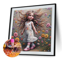 Load image into Gallery viewer, Diamond Painting - Full Round - Optimistic girl (30*30CM)